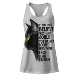 Cute Black Cat Women's Tank Top – Cat Lover Gift Tee-Women’s fitted racerback tank top 32 womens ideal racerback tank top heather gray front 6a3629014f343