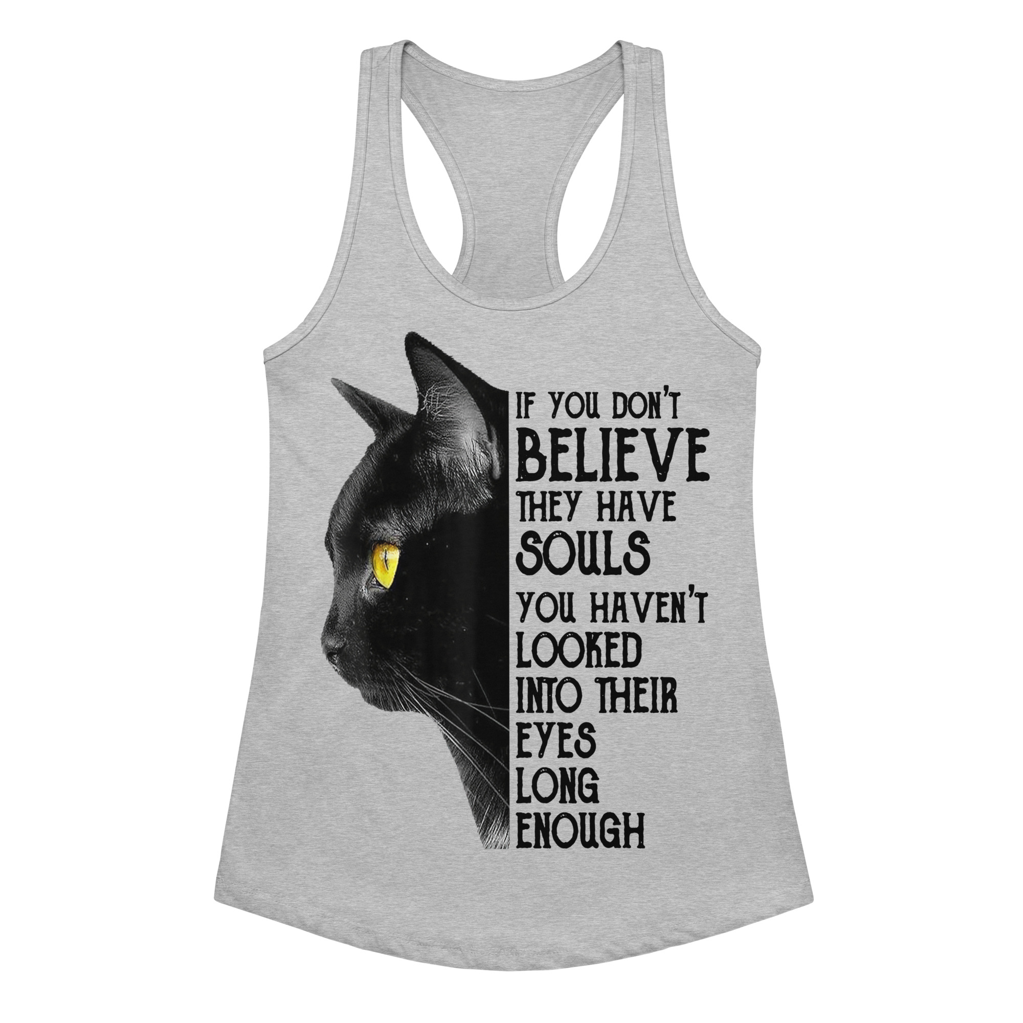 Cute Black Cat Women's Tank Top – Cat Lover Gift Tee-Women’s fitted racerback tank top 21 Cute Black Cat Women's Tank Top – Cat Lover Gift Tee-Women’s fitted racerback tank top - Image 21
