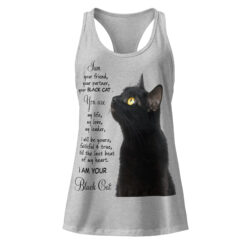 Life Is Better With Cats Women's Graphic Tank Top- Women’s fitted racerback tank top 27 womens ideal racerback tank top heather gray front 6a362d91f0103