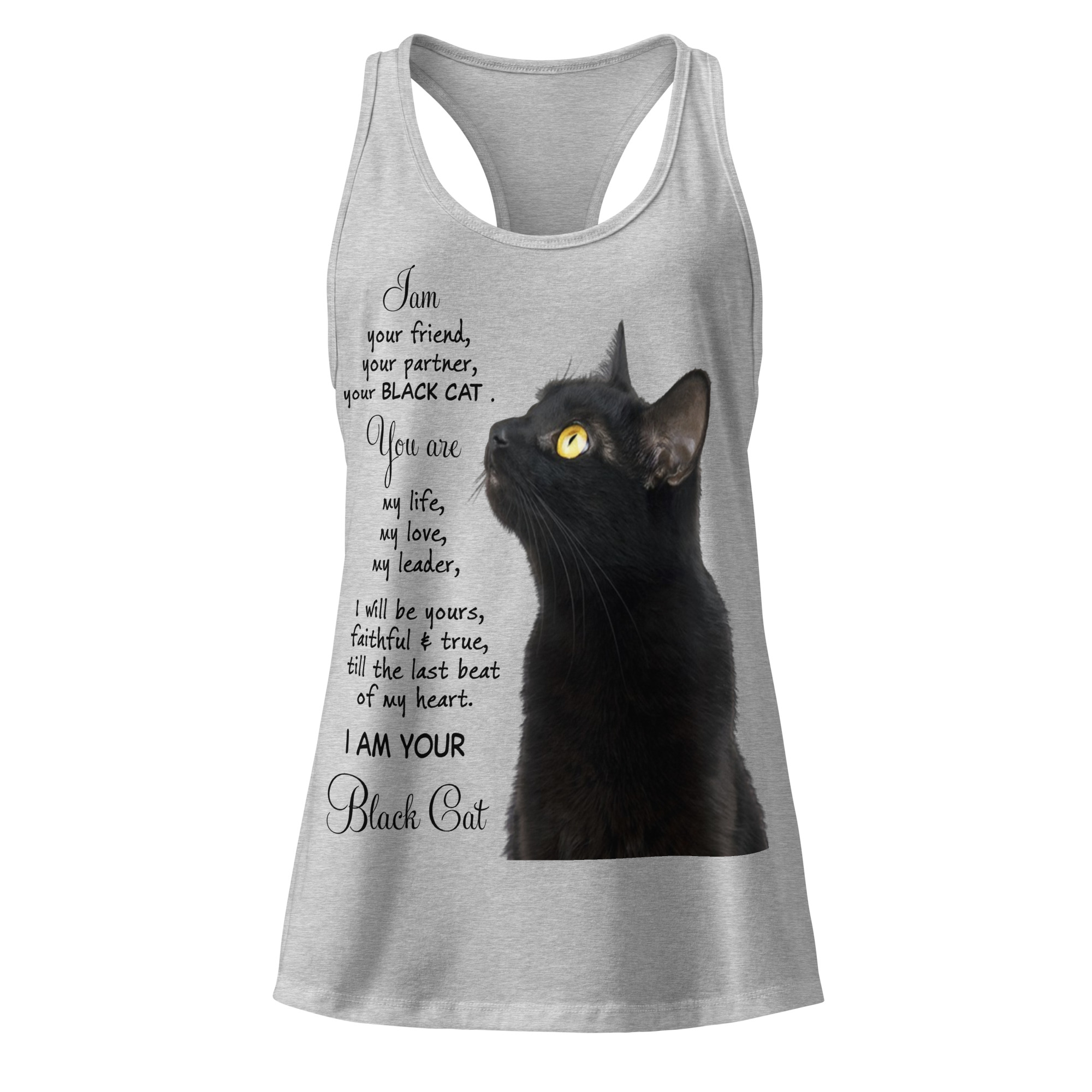 Life Is Better With Cats Women's Graphic Tank Top- Women’s fitted racerback tank top 7 Life Is Better With Cats Women's Graphic Tank Top- Women’s fitted racerback tank top - Image 7