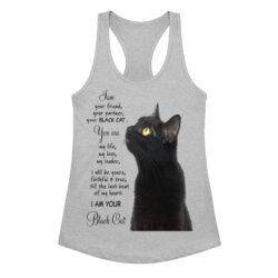 Life Is Better With Cats Women's Graphic Tank Top- Women’s fitted racerback tank top 39 womens ideal racerback tank top heather gray front 6a362d91f1571