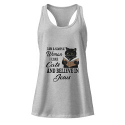 womens ideal racerback tank top heather gray front 6a40ebd4e2be4