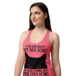 womens ideal racerback tank top hot pink front 2 6a3626c402e62