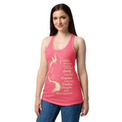 womens ideal racerback tank top hot pink front 6a362484e1f5d