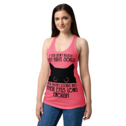 womens ideal racerback tank top hot pink front 6a3626c402ef6