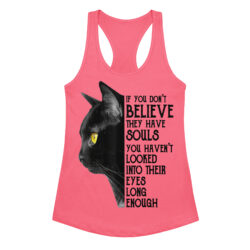 Cute Black Cat Women's Tank Top – Cat Lover Gift Tee-Women’s fitted racerback tank top 40 womens ideal racerback tank top hot pink front 6a3629015083e