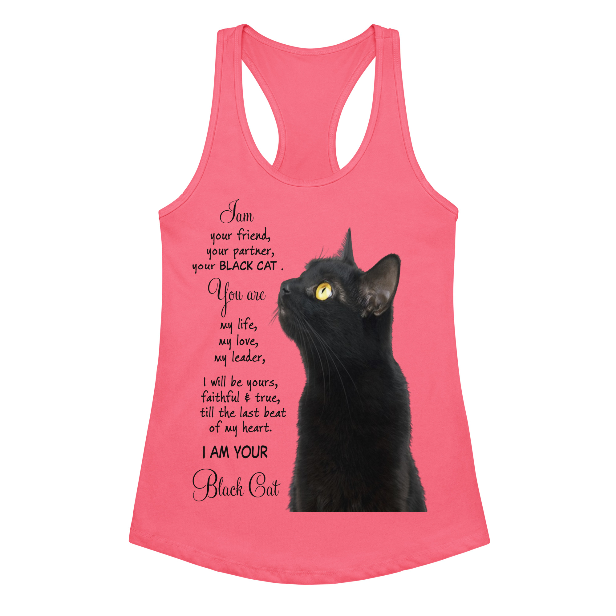 Life Is Better With Cats Women's Graphic Tank Top- Women’s fitted racerback tank top 16 Life Is Better With Cats Women's Graphic Tank Top- Women’s fitted racerback tank top - Image 16