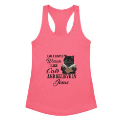 womens ideal racerback tank top hot pink front 6a40ebd4e3a39