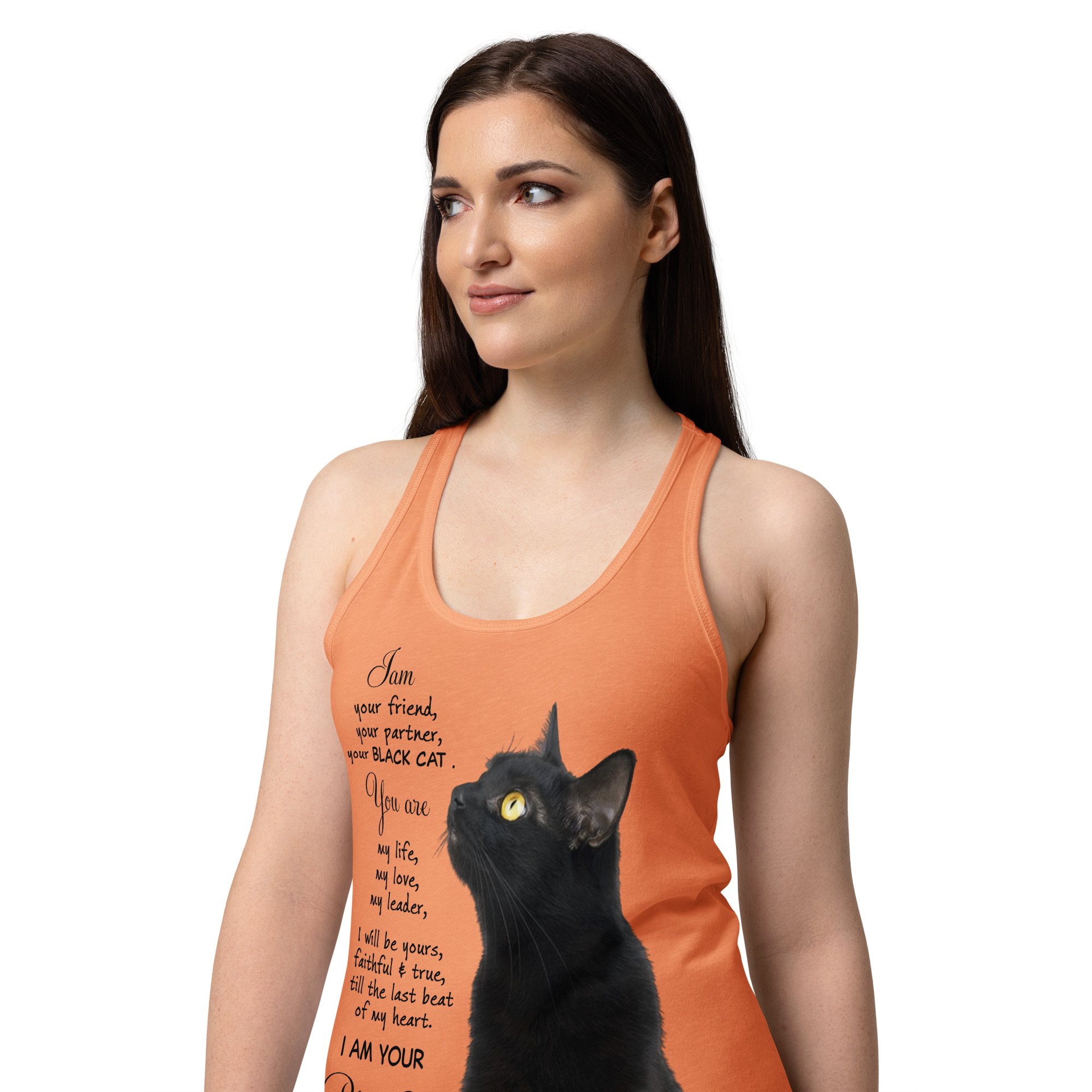 Life Is Better With Cats Women's Graphic Tank Top- Women’s fitted racerback tank top 5 Life Is Better With Cats Women's Graphic Tank Top- Women’s fitted racerback tank top - Image 5