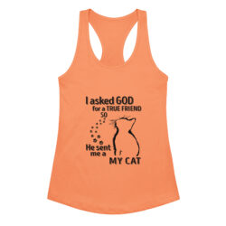womens ideal racerback tank top light orange front 6a41180000bc3