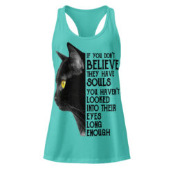Cute Black Cat Women's Tank Top – Cat Lover Gift Tee-Women’s fitted racerback tank top 39 womens ideal racerback tank top tahiti blue front 6a3629015065b