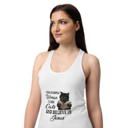 womens ideal racerback tank top white front 2 6a40ebd4e3414
