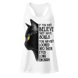 Cute Black Cat Women's Tank Top – Cat Lover Gift Tee-Women’s fitted racerback tank top 34 womens ideal racerback tank top white front 6a3629014f9ca