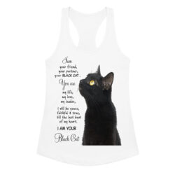 Life Is Better With Cats Women's Graphic Tank Top- Women’s fitted racerback tank top 41 womens ideal racerback tank top white front 6a362d91f1995