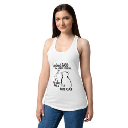 womens ideal racerback tank top white front 6a41180000363