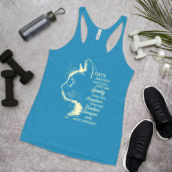 womens racerback tank top vintage turquoise front 6a41530a4e44e