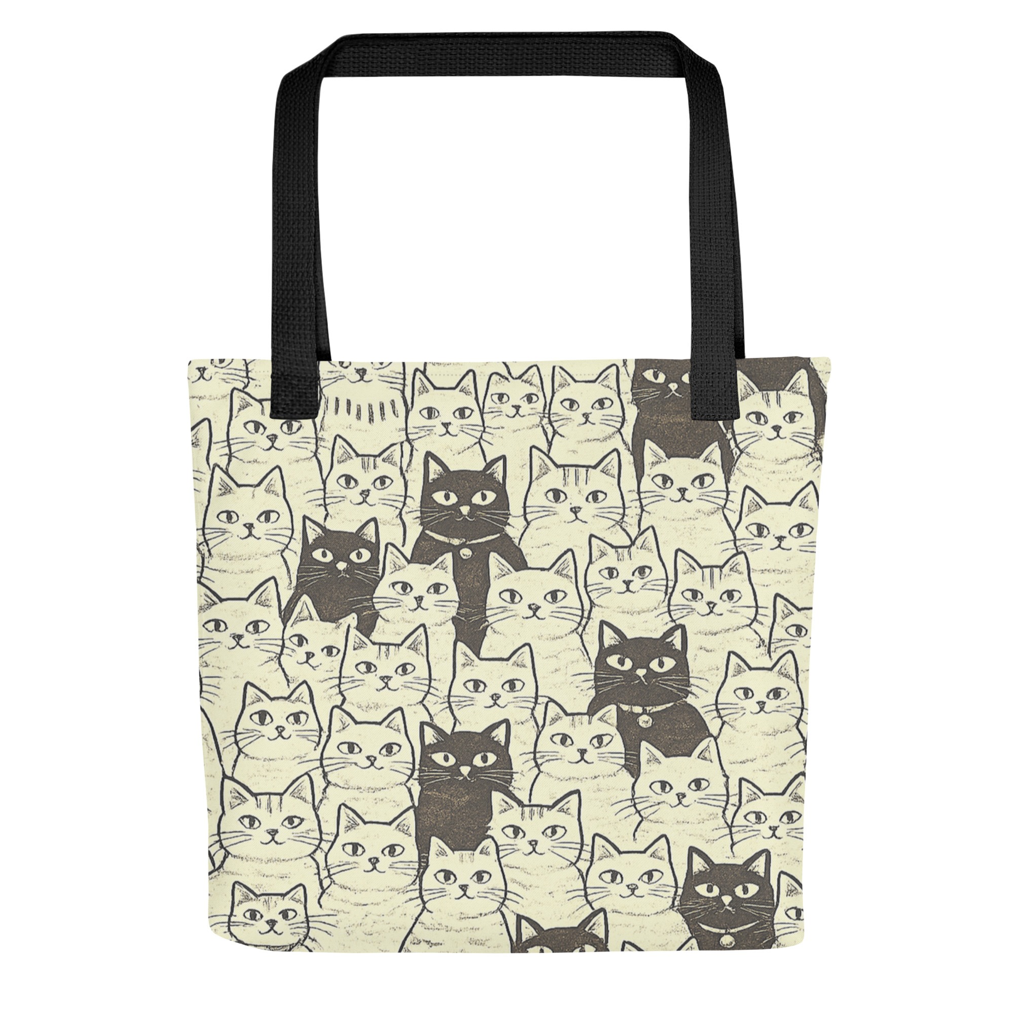 Vintage Cat Mom Tote Bag – Cute Black and White Cat Pattern Reusable Everyday Carry Tote Bag for cat lover mom 5 Vintage Cat Mom Tote Bag – Cute Black and White Cat Pattern Reusable Everyday Carry Tote Bag for cat lover mom - Image 5