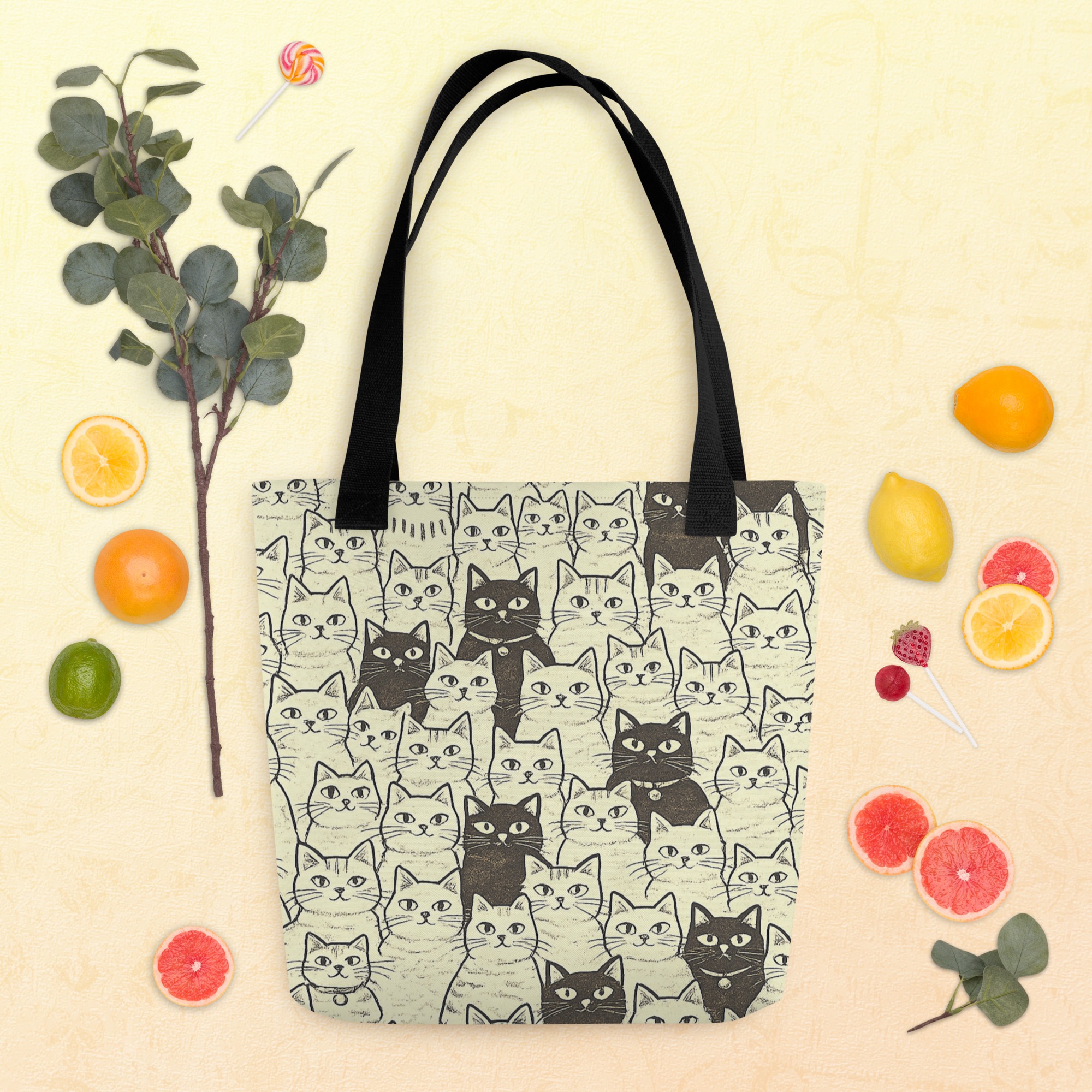 Vintage Cat Mom Tote Bag – Cute Black and White Cat Pattern Reusable Everyday Carry Tote Bag for cat lover mom 7 Vintage Cat Mom Tote Bag – Cute Black and White Cat Pattern Reusable Everyday Carry Tote Bag for cat lover mom - Image 7