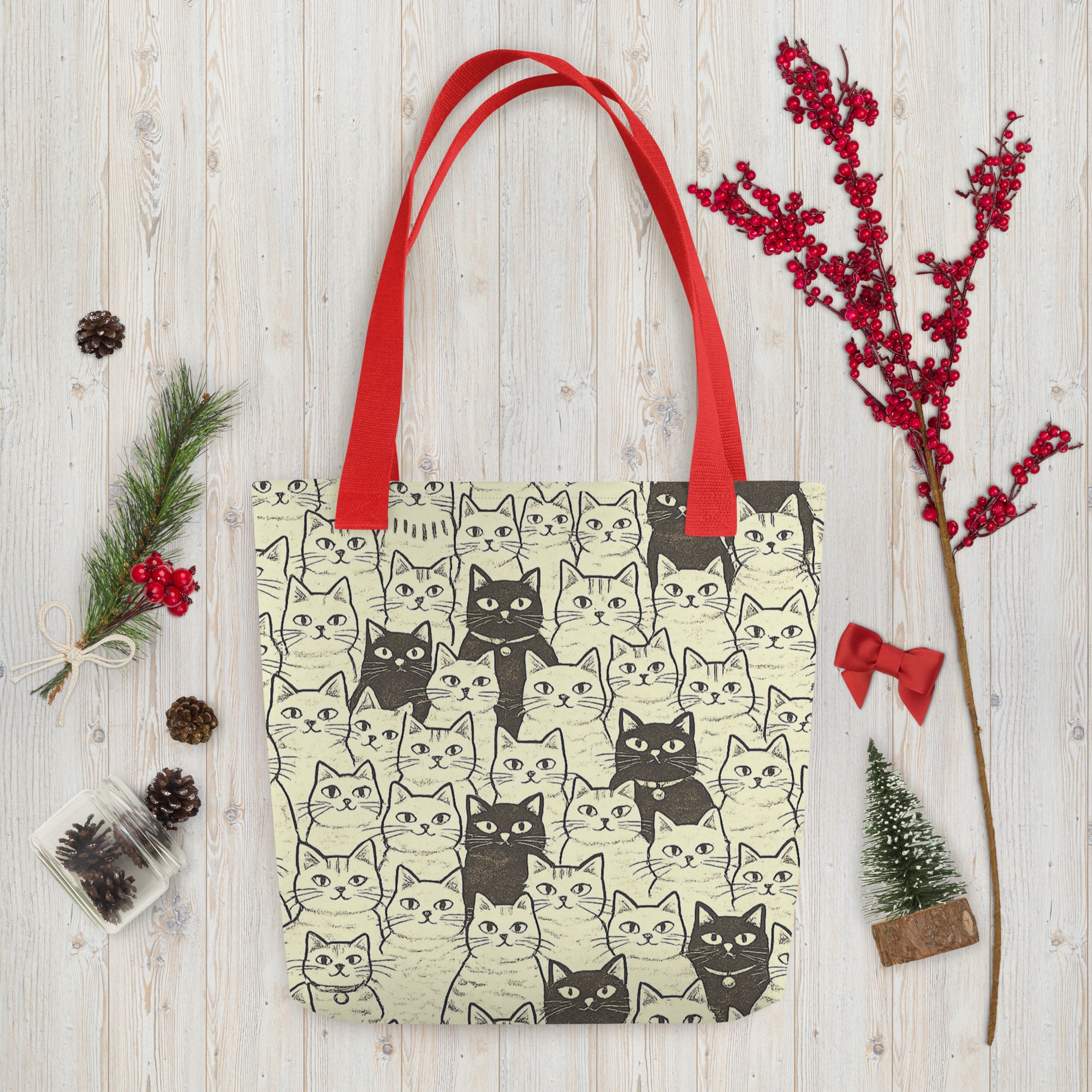 Vintage Cat Mom Tote Bag – Cute Black and White Cat Pattern Reusable Everyday Carry Tote Bag for cat lover mom 10 Vintage Cat Mom Tote Bag – Cute Black and White Cat Pattern Reusable Everyday Carry Tote Bag for cat lover mom - Image 10