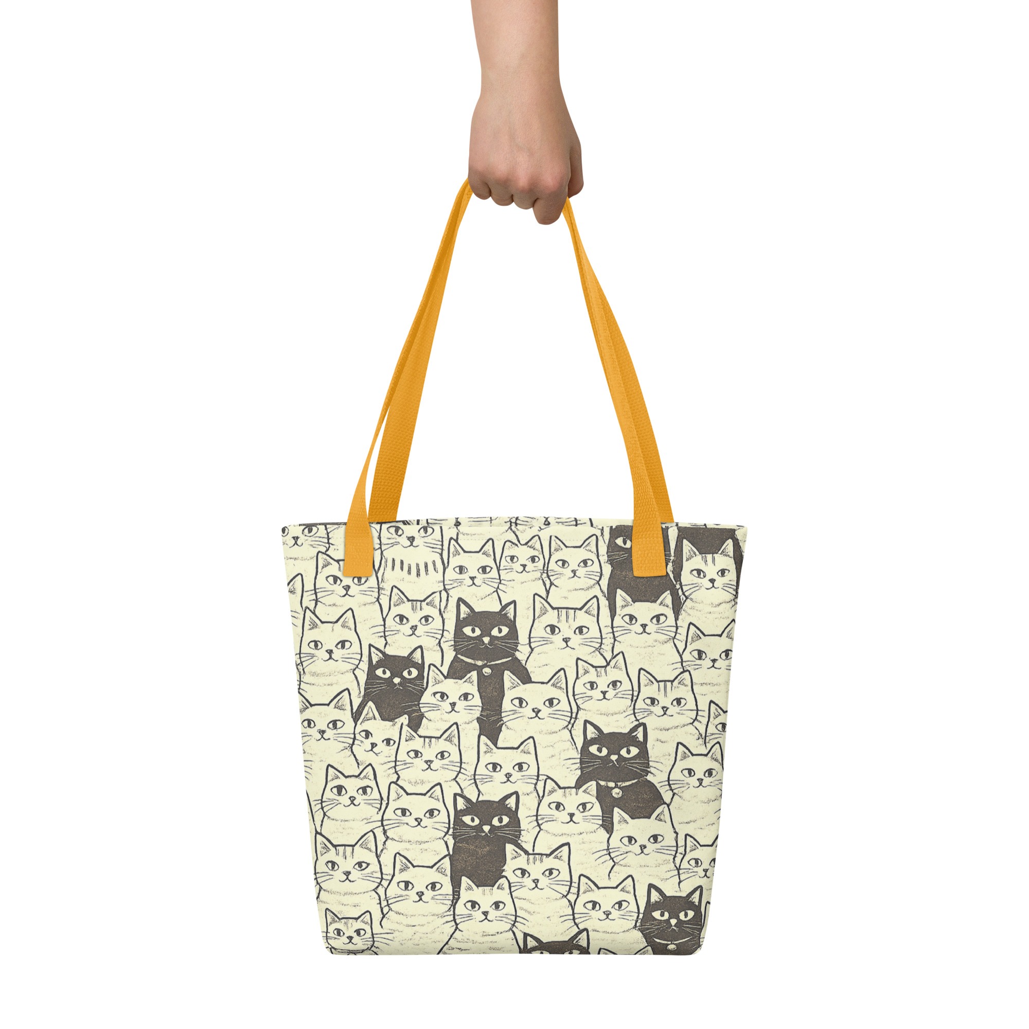 Vintage Cat Mom Tote Bag – Cute Black and White Cat Pattern Reusable Everyday Carry Tote Bag for cat lover mom 13 Vintage Cat Mom Tote Bag – Cute Black and White Cat Pattern Reusable Everyday Carry Tote Bag for cat lover mom - Image 13