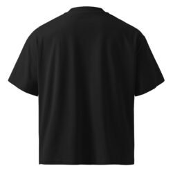 unisex organic oversized high neck blaster 2.0 t shirt black back 6a5cf379b4bc7