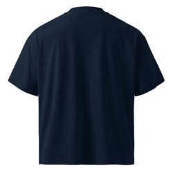 unisex organic oversized high neck blaster 2.0 t shirt french navy back 6a5cf379b3fa5