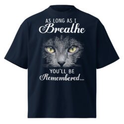 unisex organic oversized high neck blaster 2.0 t shirt french navy front 6a5cf379b3d6d