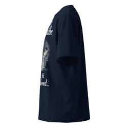 unisex organic oversized high neck blaster 2.0 t shirt french navy left 6a5cf379b43c9