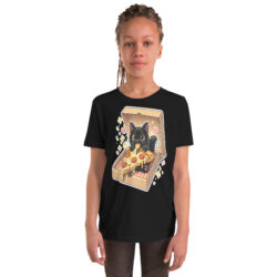 youth staple tee black front 6a49365266ac0
