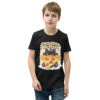 Little Kitty Big Pizza Kids T-Shirt – Cute Pizza Cat Graphic Tee for Boys and Girls Short Sleeve T-Shirt 48 youth staple tee black front 6a493eeadc2f2