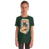 Cute Black Pizza Cat Kids T-Shirt – Funny Kitten in Pizza Box Graphic Tee for Boys and Girls Short Sleeve T-Shirt 49 youth staple tee forest front 6a4936525d0ac