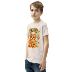 youth staple tee heather dust left front 6a47cd9326365
