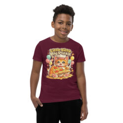 youth staple tee maroon front 6a47cd93136f8