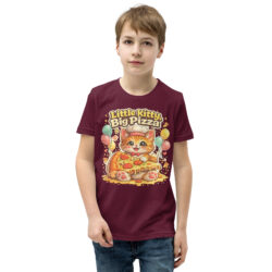 youth staple tee maroon front 6a47cd931dae6