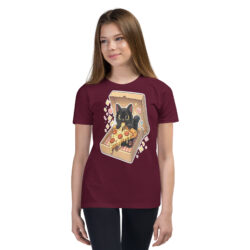 youth staple tee maroon front 6a493652662cb