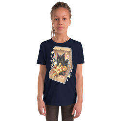 youth staple tee navy front 6a49365266626
