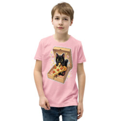 youth staple tee pink front 6a49365269d2d