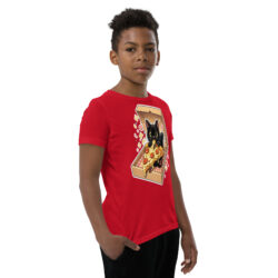 youth staple tee red right front 6a49365264674