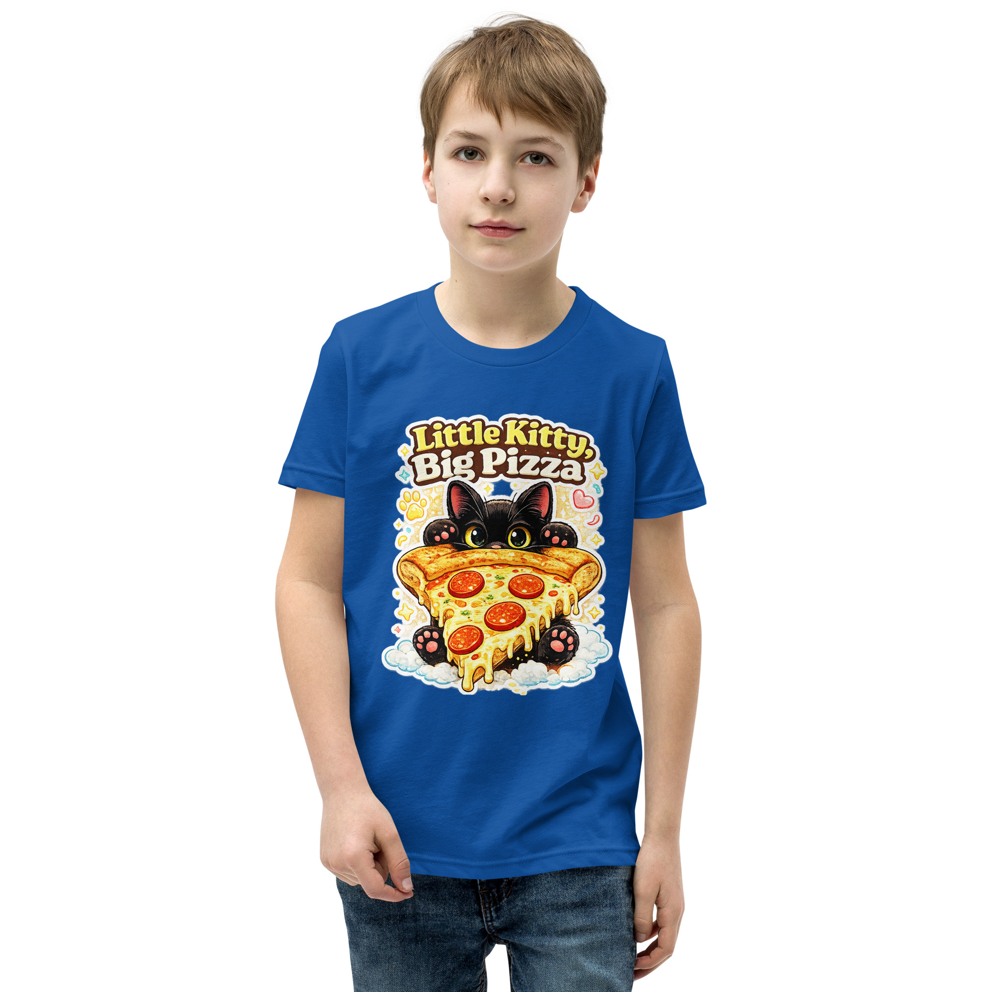 Little Kitty Big Pizza Kids T-Shirt – Cute Pizza Cat Graphic Tee for Boys and Girls Short Sleeve T-Shirt 23 Little Kitty Big Pizza Kids T-Shirt – Cute Pizza Cat Graphic Tee for Boys and Girls Short Sleeve T-Shirt - Image 23
