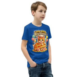 youth staple tee true royal right front 6a47cd9321aec
