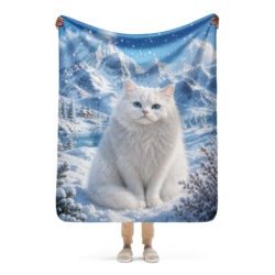 sublimated sherpa blanket tan 50x60 front 6a800c355f356