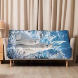 sublimated sherpa blanket tan 50x60 front 6a80110686b47