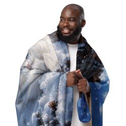 sublimated sherpa blanket tan 50x60 front 6a80134390532