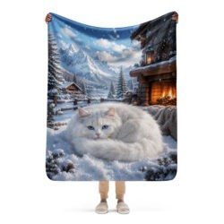 sublimated sherpa blanket tan 50x60 front 6a80134390552