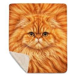 sublimated sherpa blanket tan 50x60 front 6a945fd29cab0