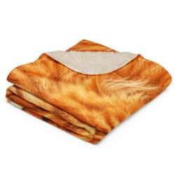 sublimated sherpa blanket tan 50x60 front 6a945fd29cae8