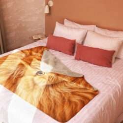 sublimated sherpa blanket tan 50x60 front 6a945fd29cb12