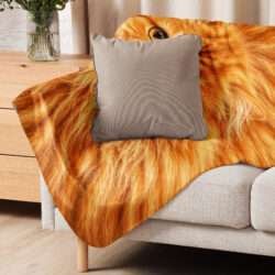 sublimated sherpa blanket tan 50x60 front 6a945fd29cb36