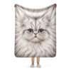 sublimated sherpa blanket tan 50x60 front 6a95de310391b