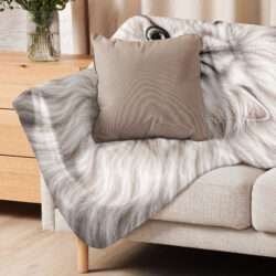 sublimated sherpa blanket tan 50x60 front 6a95de31043fc